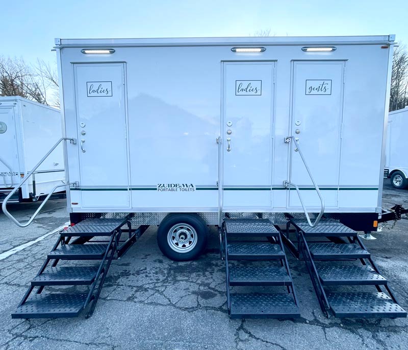 Exterior of 3 Restroom Trailer in NY & NJ